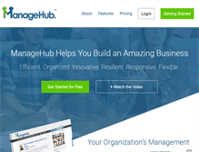 Tablet Screenshot of managehub.com
